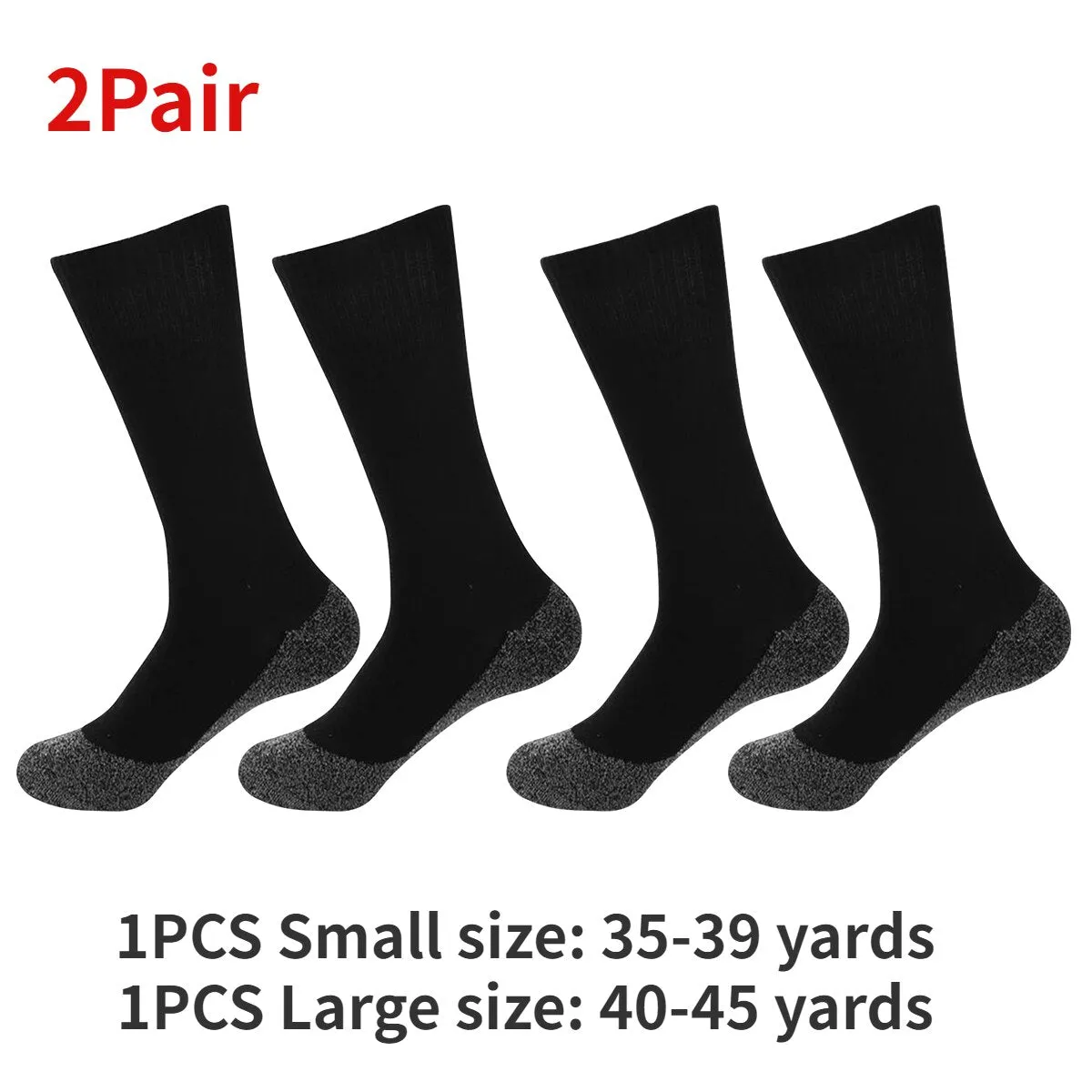 1/2Pairs Winter Self-Heating Socks for Men Women Thermal Heated Socks Elastic Anti-Slip Socks Outdoor Ski Tube Sock Foot Warmer