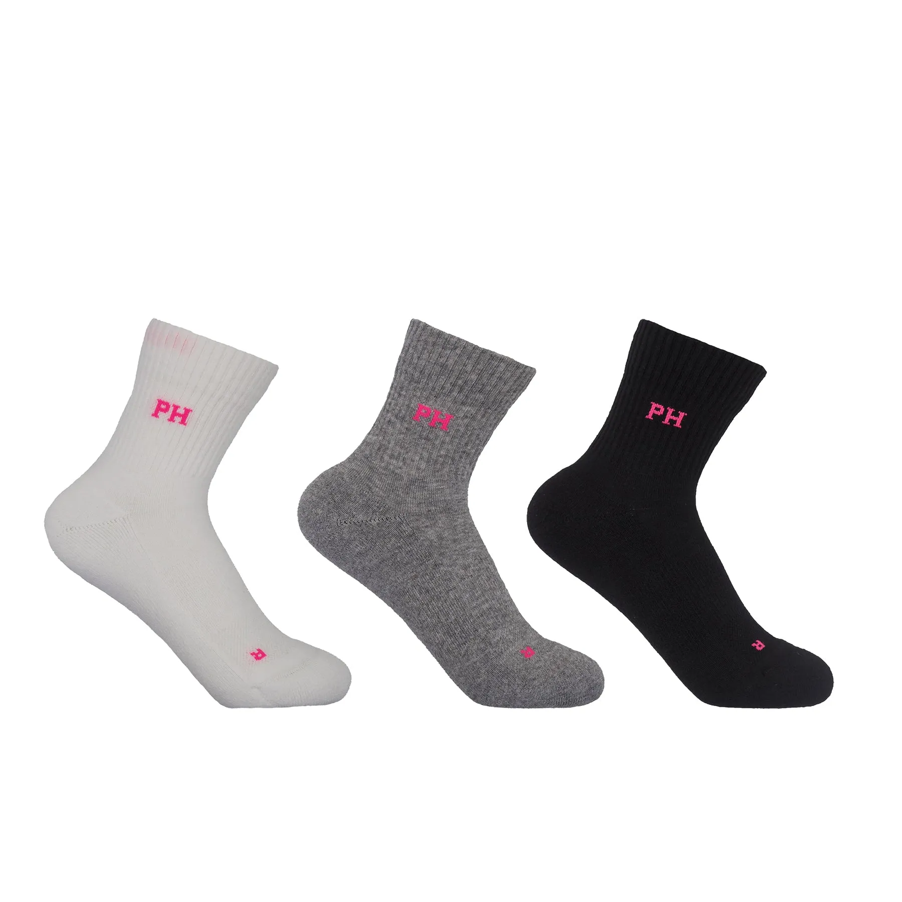 3 Pack Essential Quarter Women's Sport Socks - Mixed