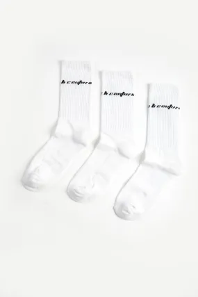 3 Pack of Socks - White