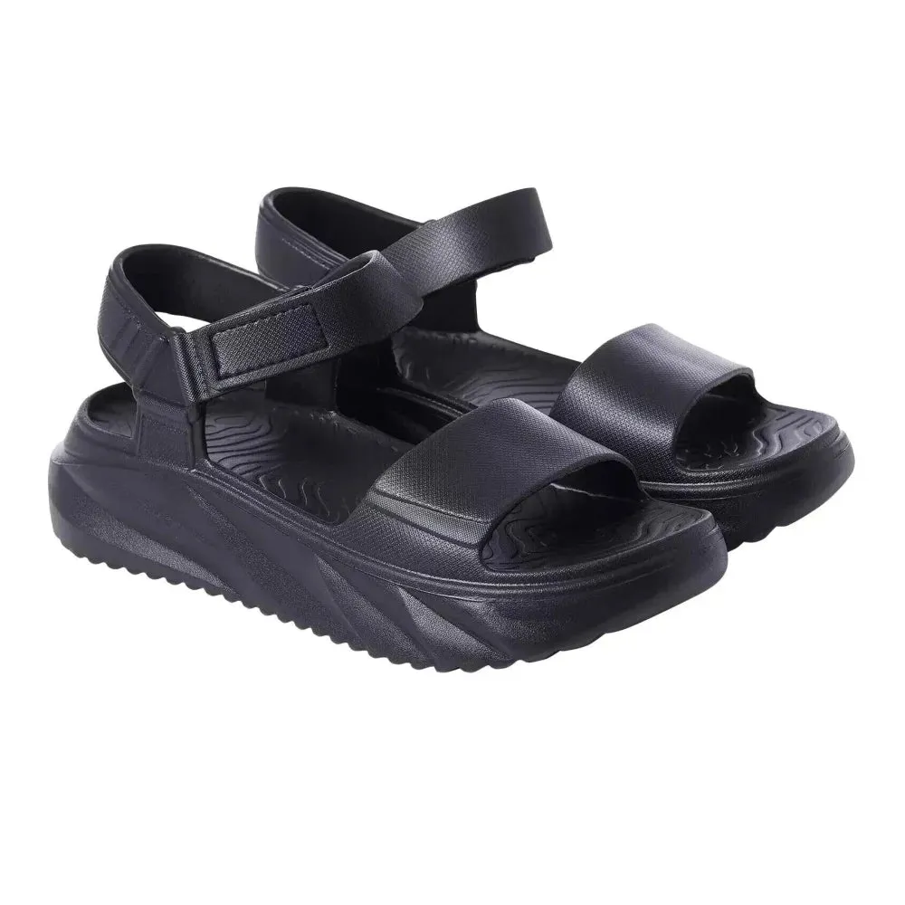 32 Degrees Women's Cushion Strap Sandals Black