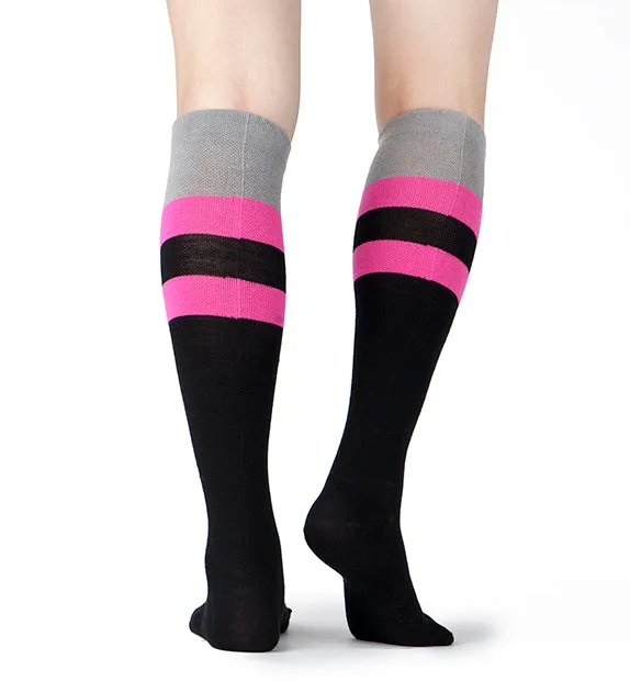 80% Rich Merino Wool Everyday Compression Socks (15-20mmHg) - Stripes