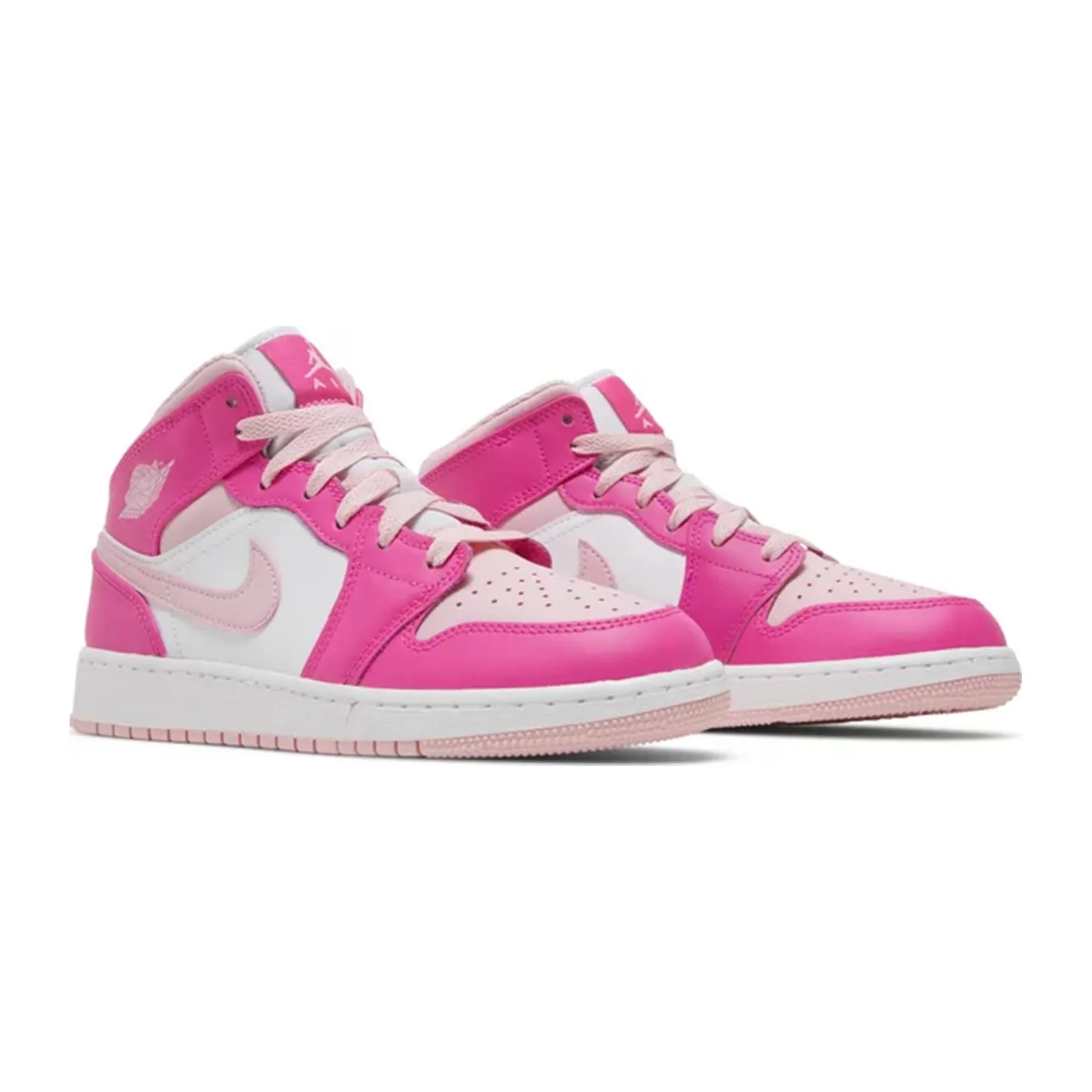 Air Jordan 1 Mid (GS), Fierce Pink