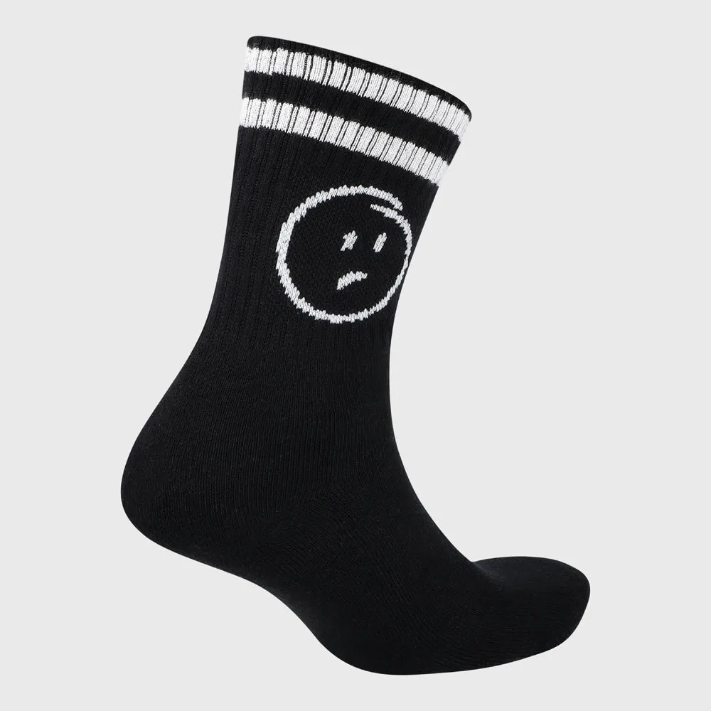 Airwalk Unisex 3 Pack  Smiley Crew Sock Black