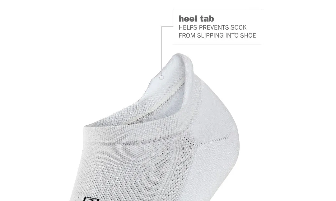 All Gender Hidden Comfort No Show Socks - White