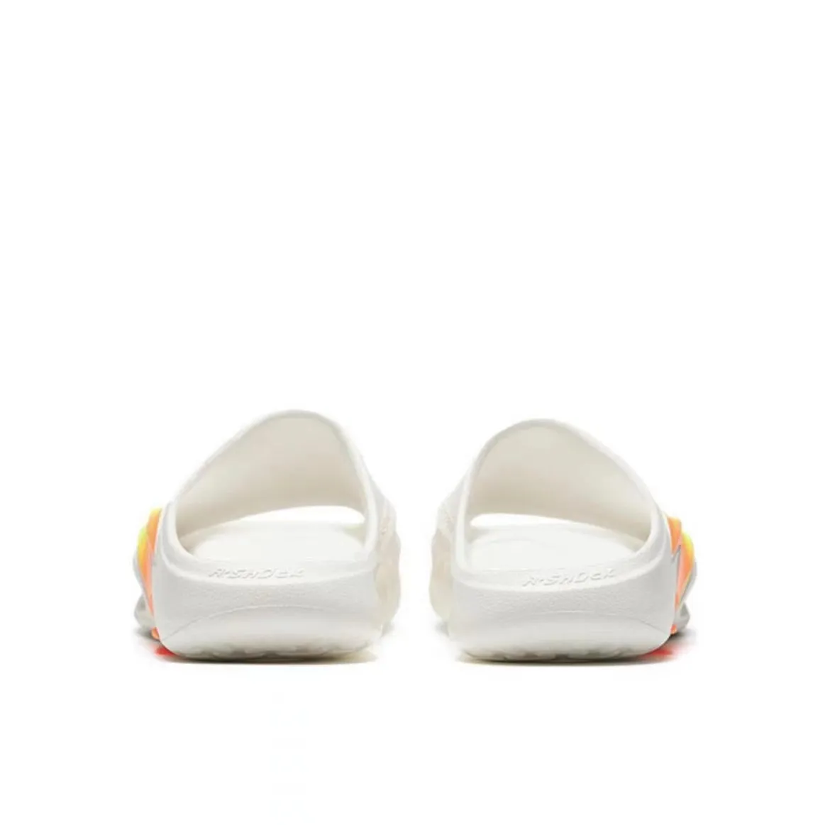 Anta Nitrogen Bubble Leisure Sports Recovery Slippers - White/Orange/Green