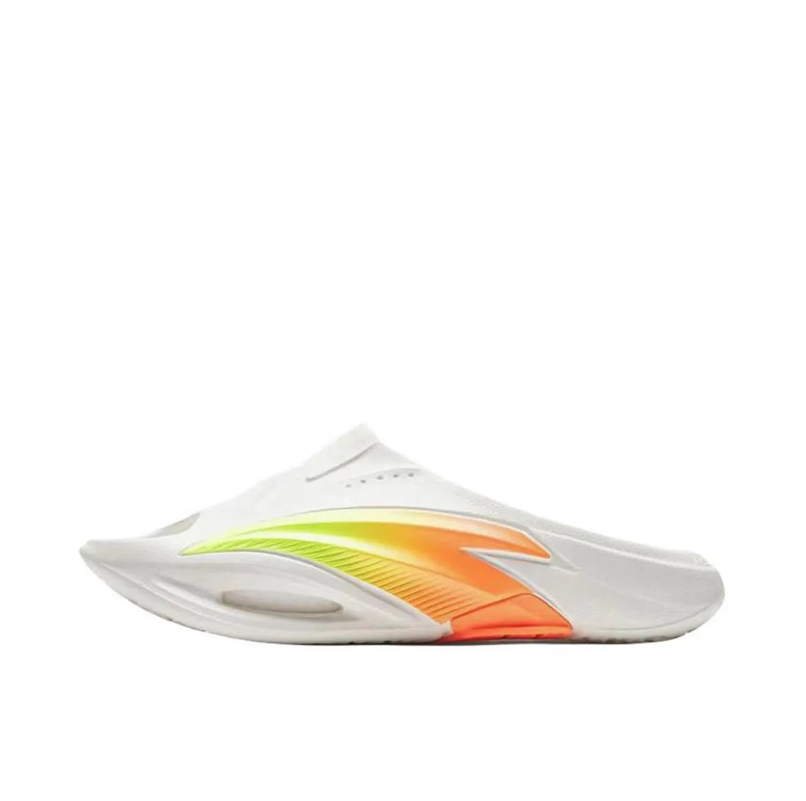 Anta Nitrogen Bubble Leisure Sports Recovery Slippers - White/Orange/Green