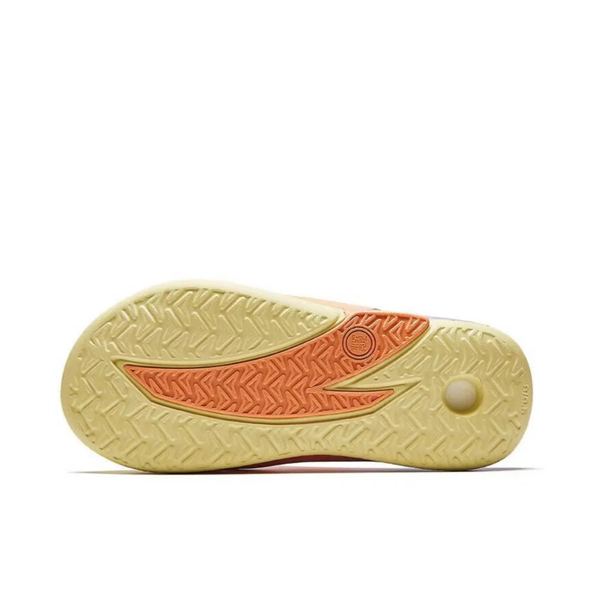 Anta Nitrogen Bubble Leisure Sports Recovery Slippers - Yellow/Orange/Purple