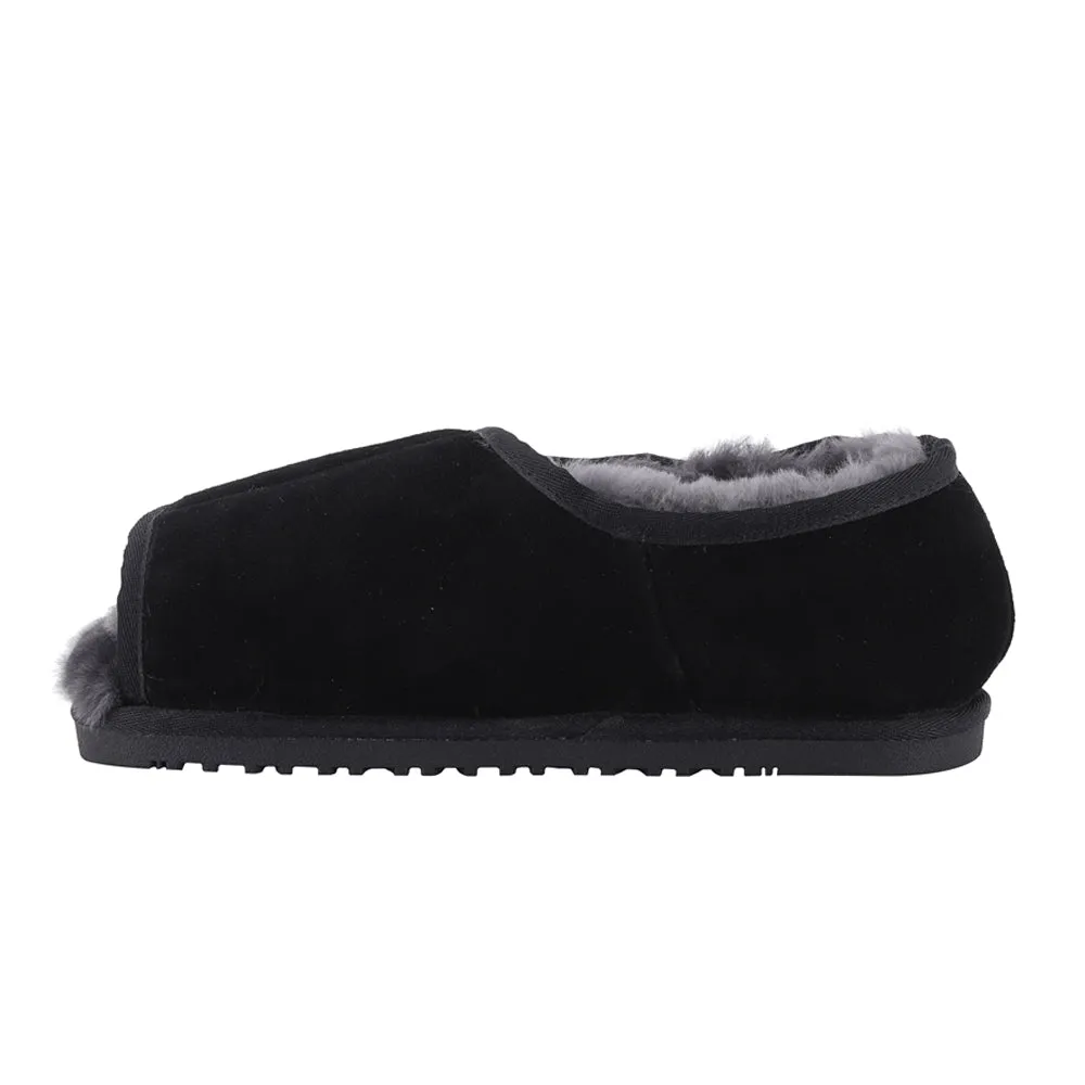 APMA Open Toe Wide Slip On Slippers