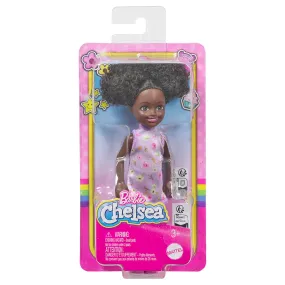 Barbie Chelsea Small 14cm Doll in Purple Floral Dress