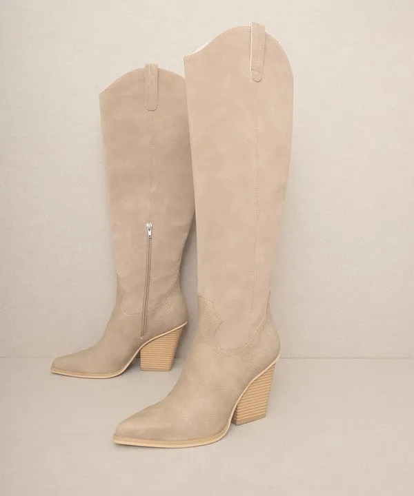 Barcelona Knee High Western Boots