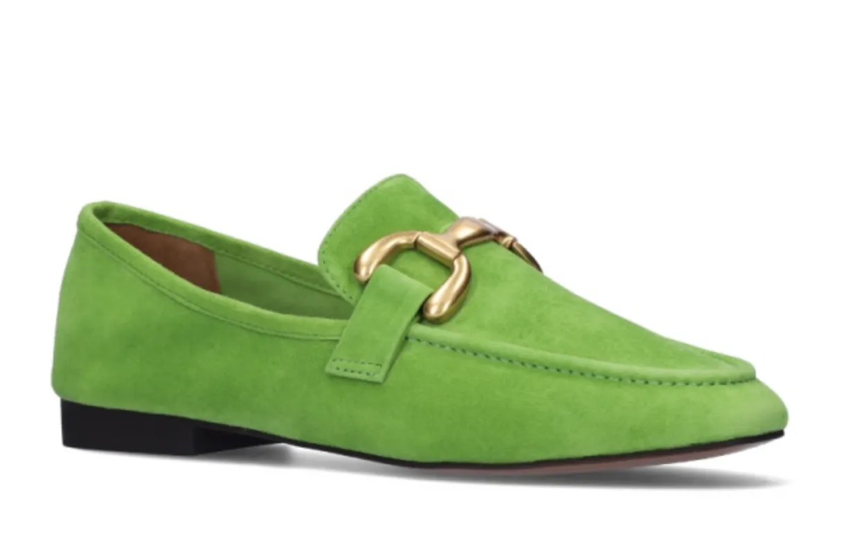 Bibi Lou Zagreb Pistachio Suede Loafers