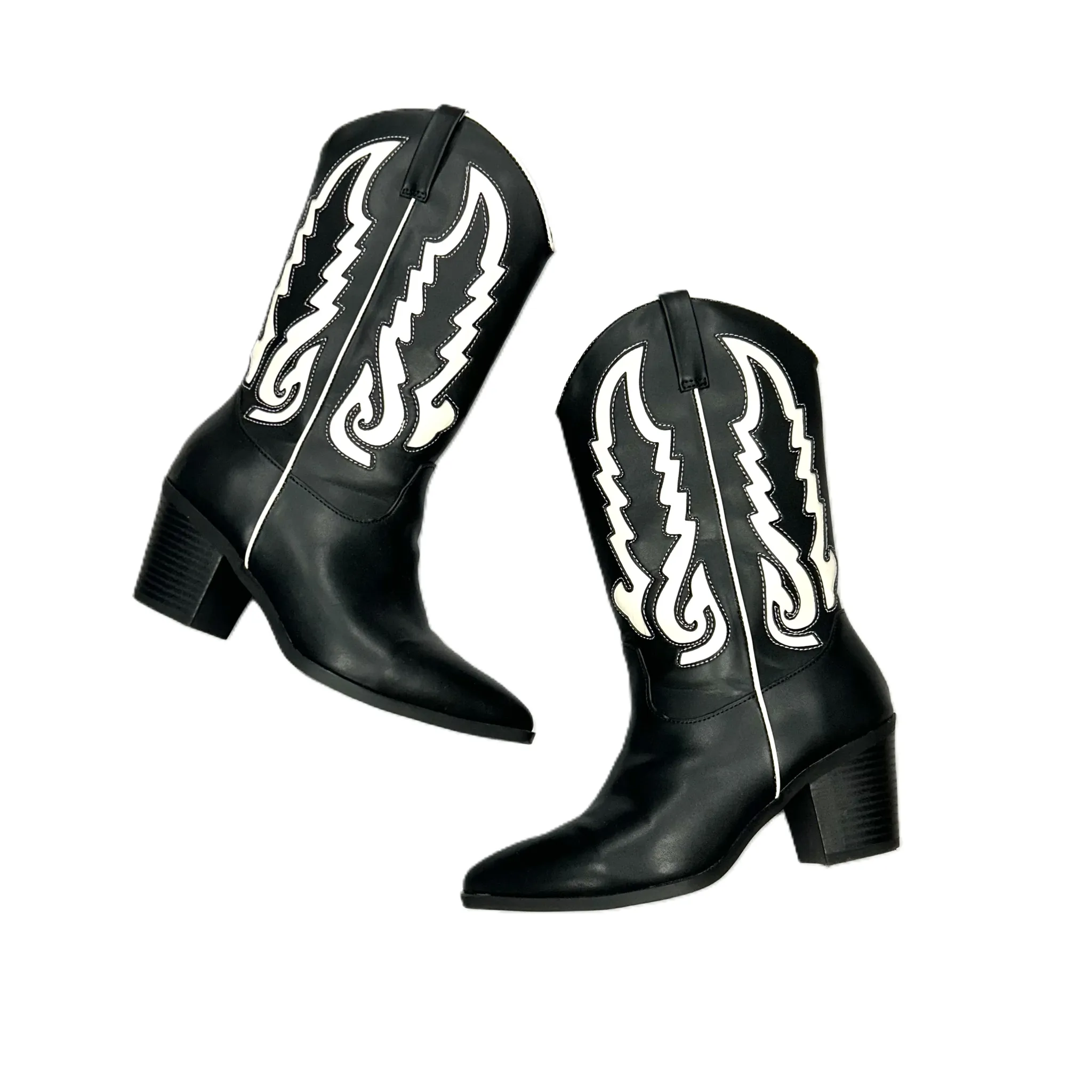 Black & White Boots Western By Altard State, Size: 6