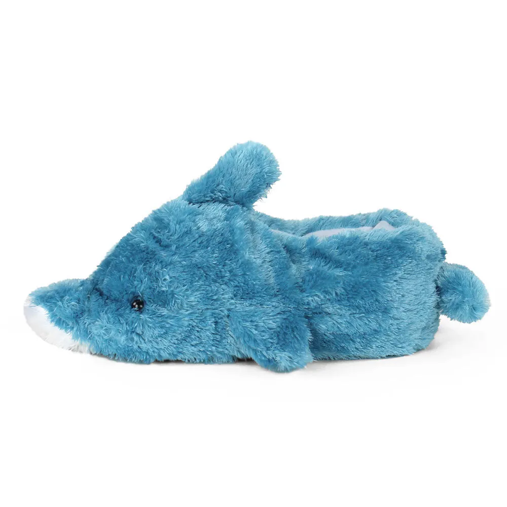 Blue Dolphin Animal Slippers