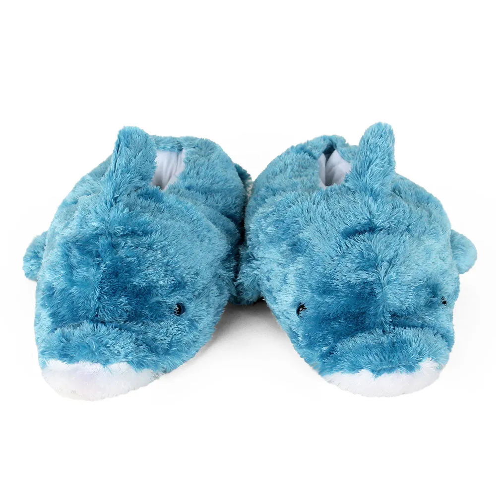 Blue Dolphin Animal Slippers