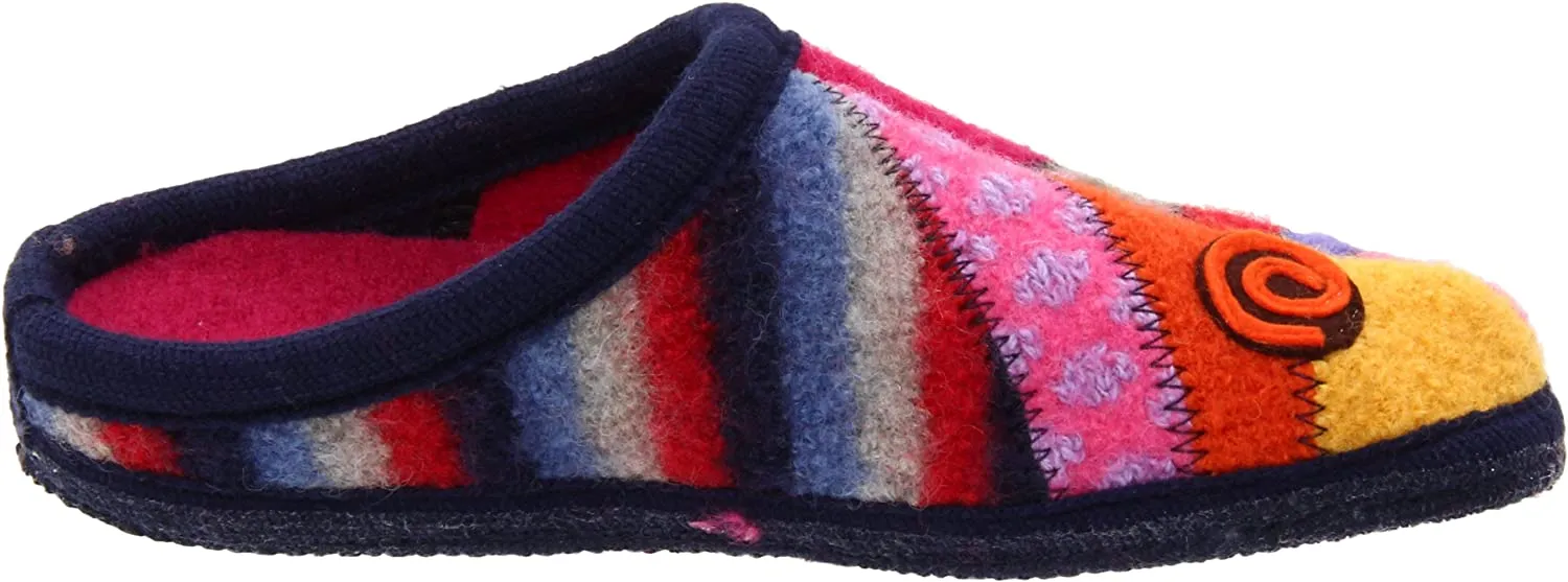 Boiled Wool Slipper "Calypso" in Crazy Strawberry