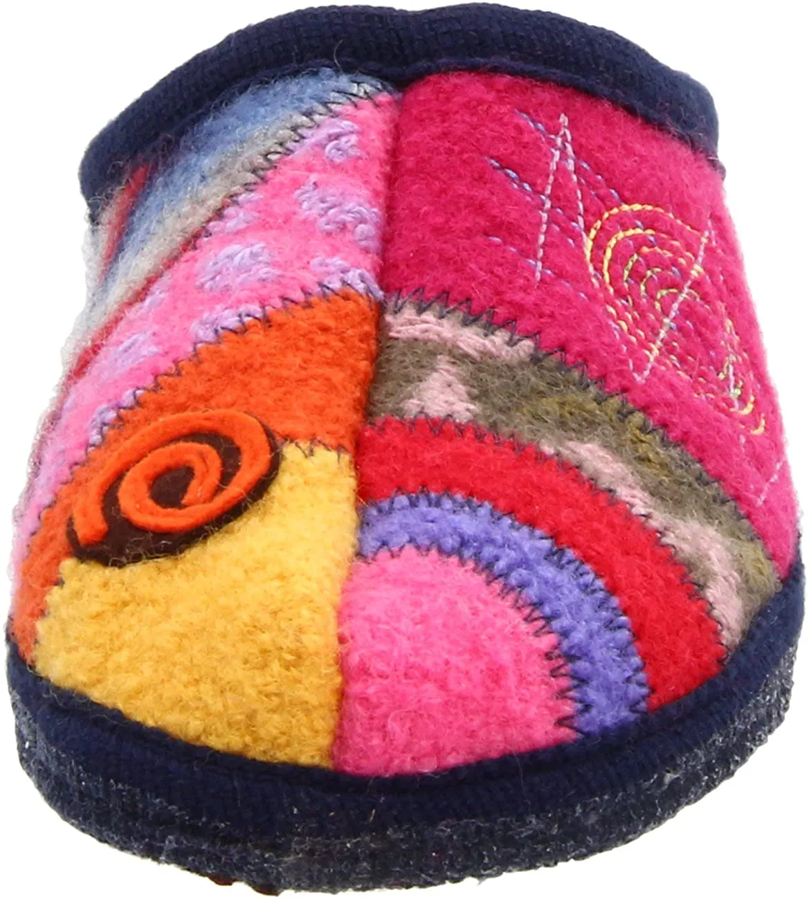 Boiled Wool Slipper "Calypso" in Crazy Strawberry