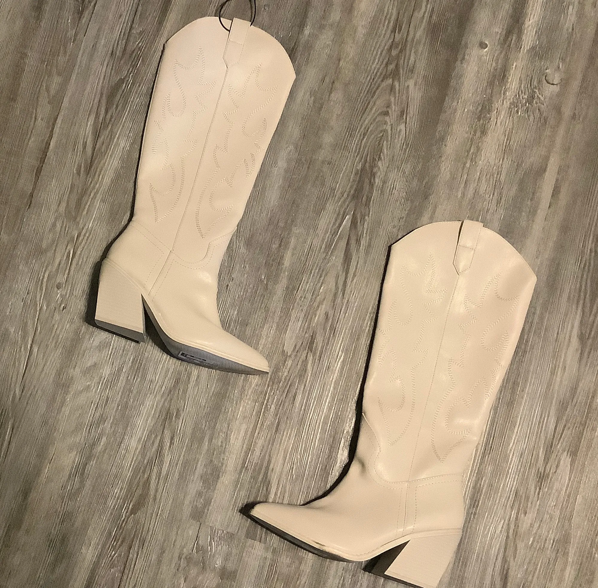 Boots Western By Madden Girl In Beige, Size: 9.5