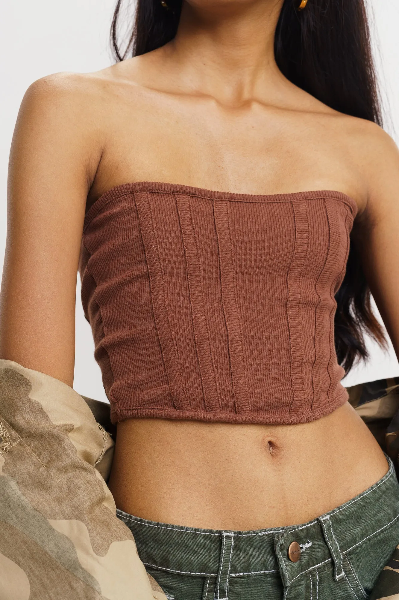 Brown Tube Top