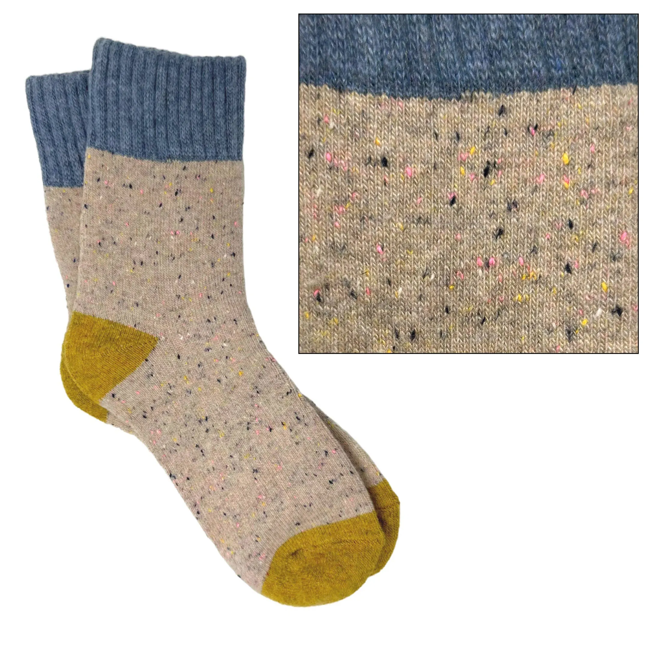 Camilla Socks: Light Orange/Brown