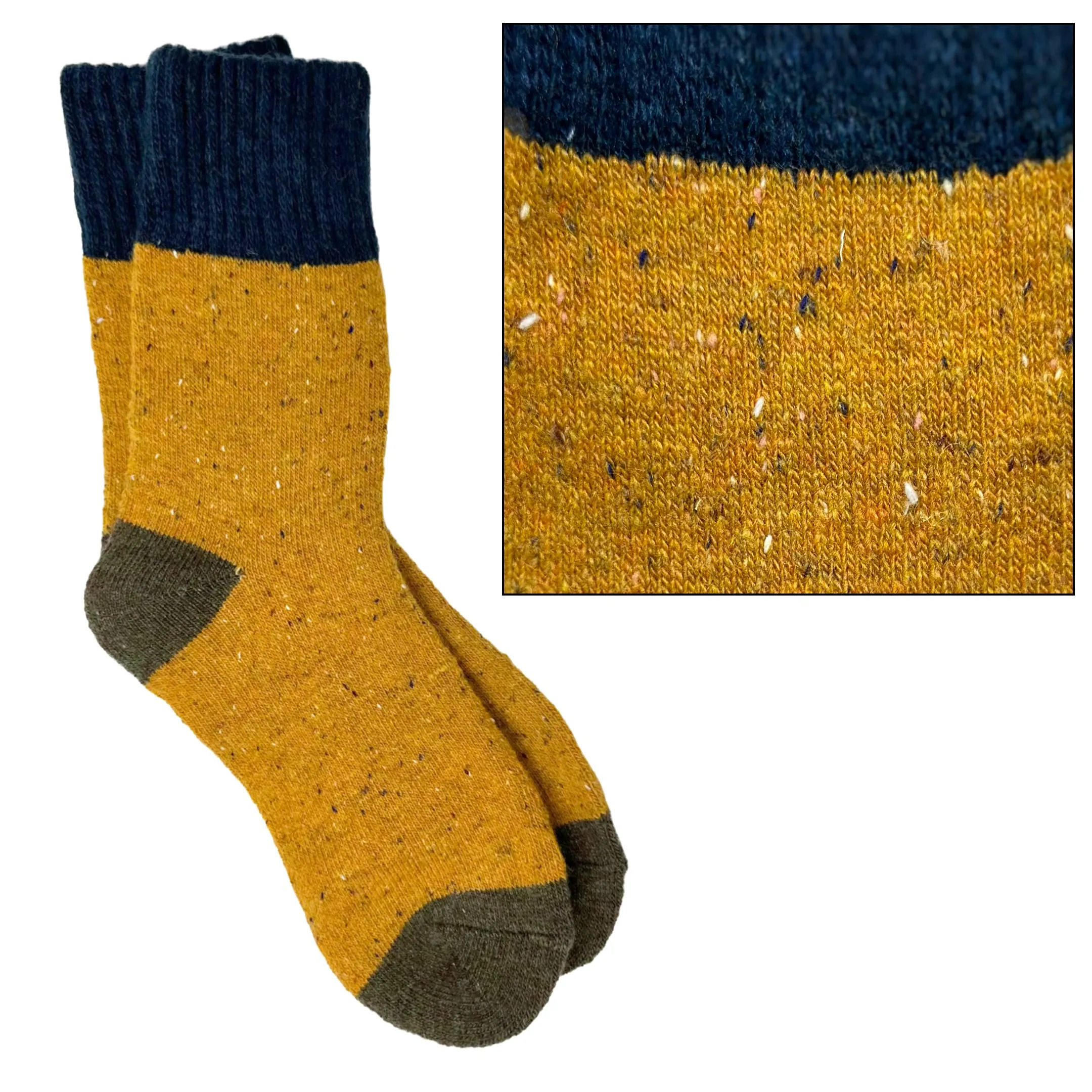 Camilla Socks: Light Orange/Brown