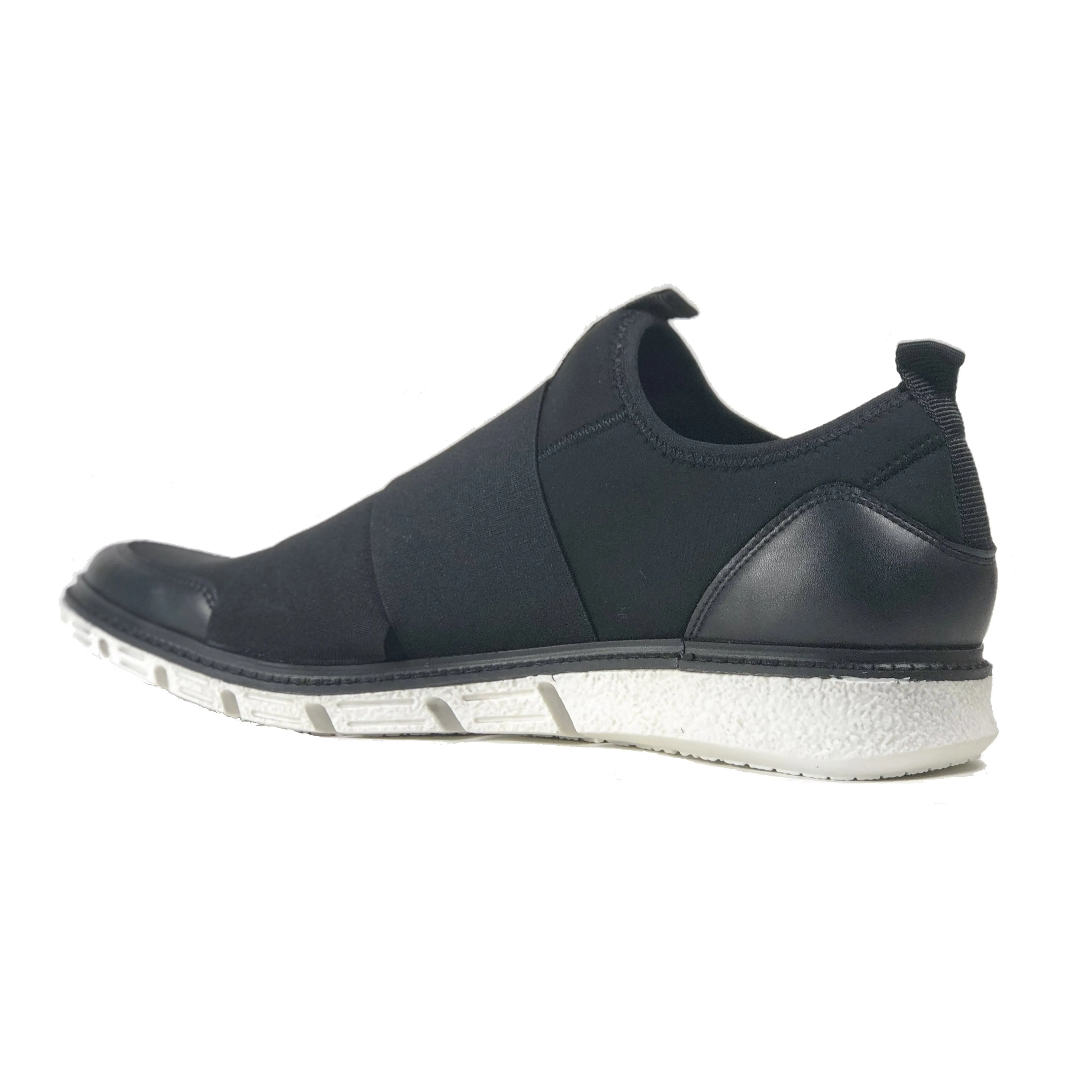 'Caspar' - men's vegan sneaker by Zette Shoes - black with white sole