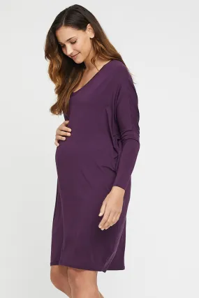 Catherine Maternity Dress - Plum