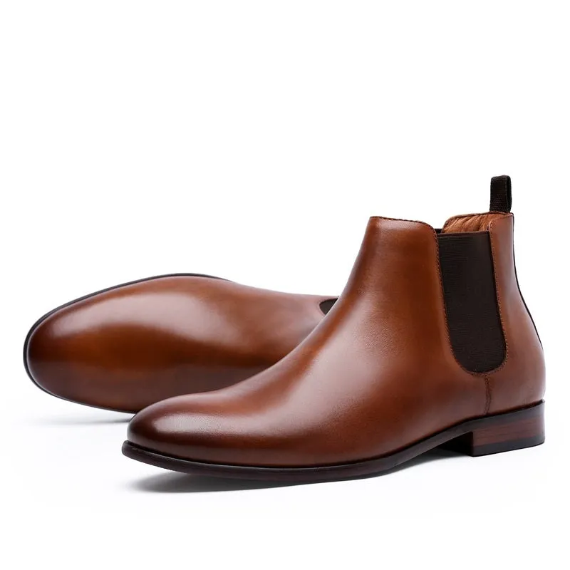 CLASSIC GENUINE LEATHER CHELSEA BOOTS