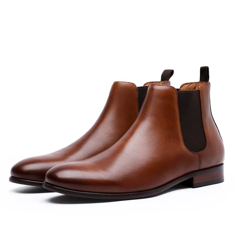 CLASSIC GENUINE LEATHER CHELSEA BOOTS