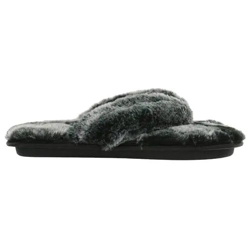 Cobian Women's Minou Fuzzy Slip On Shoe - Black MIN20-001