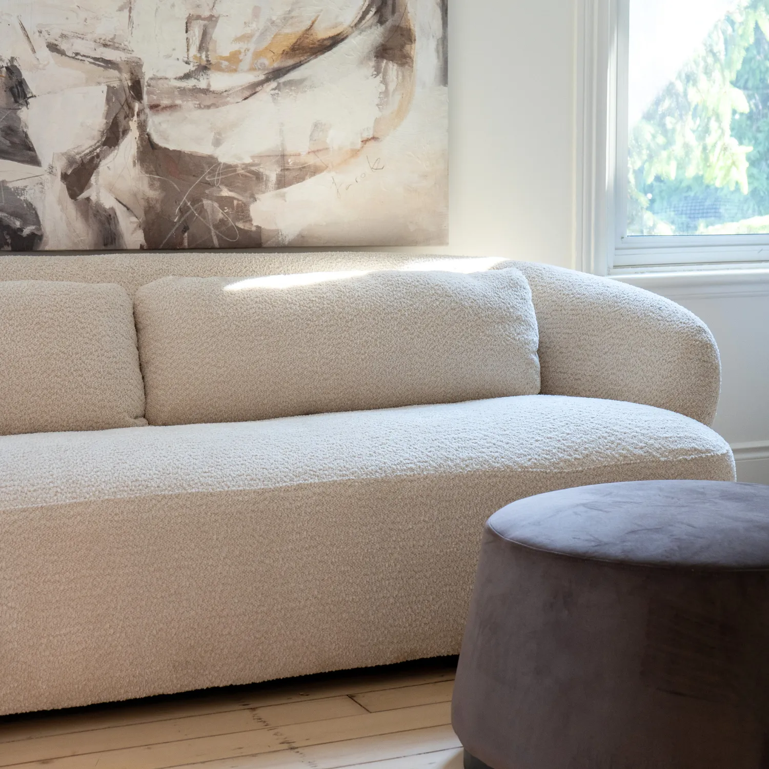 Crescent Mesa Natural Sofa