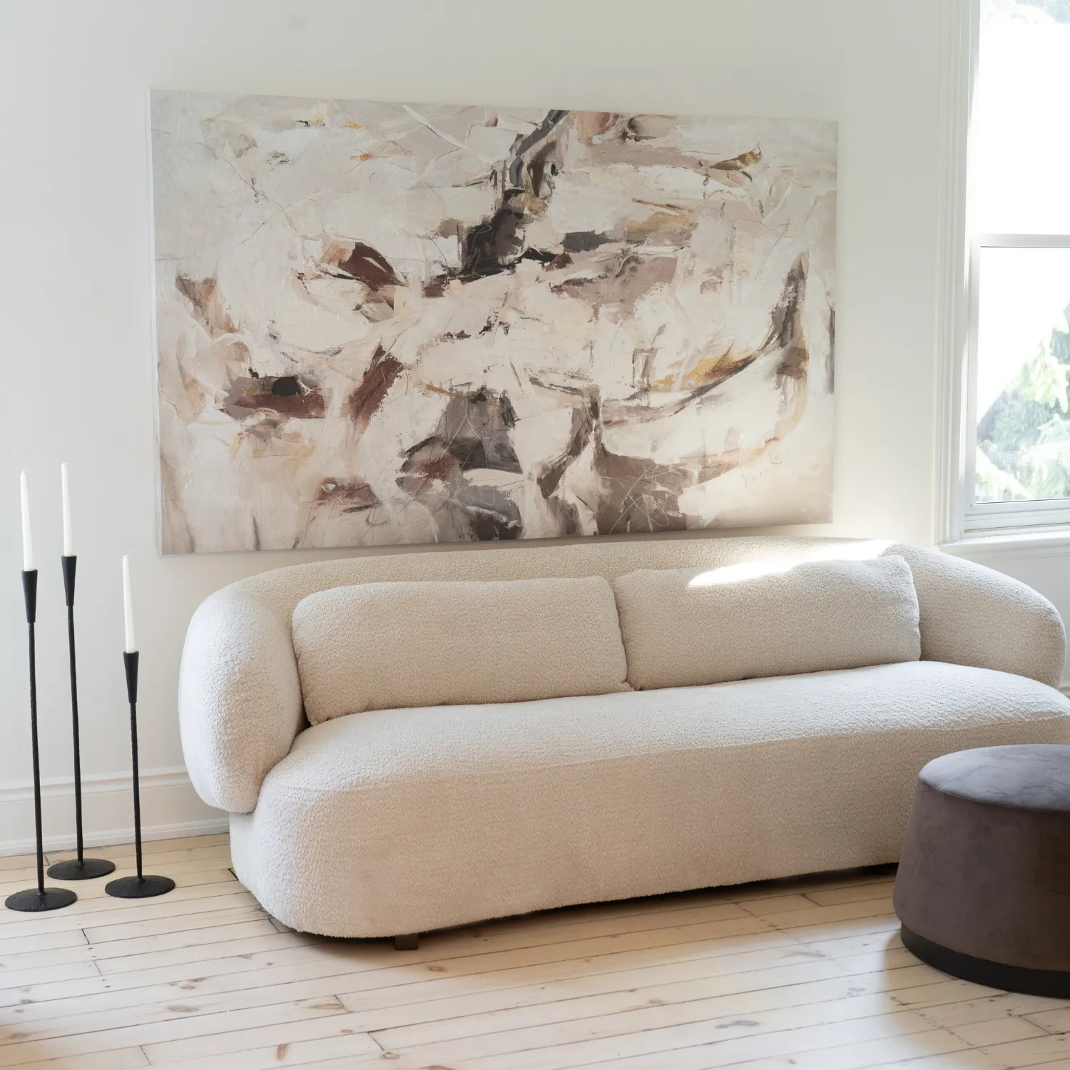 Crescent Mesa Natural Sofa