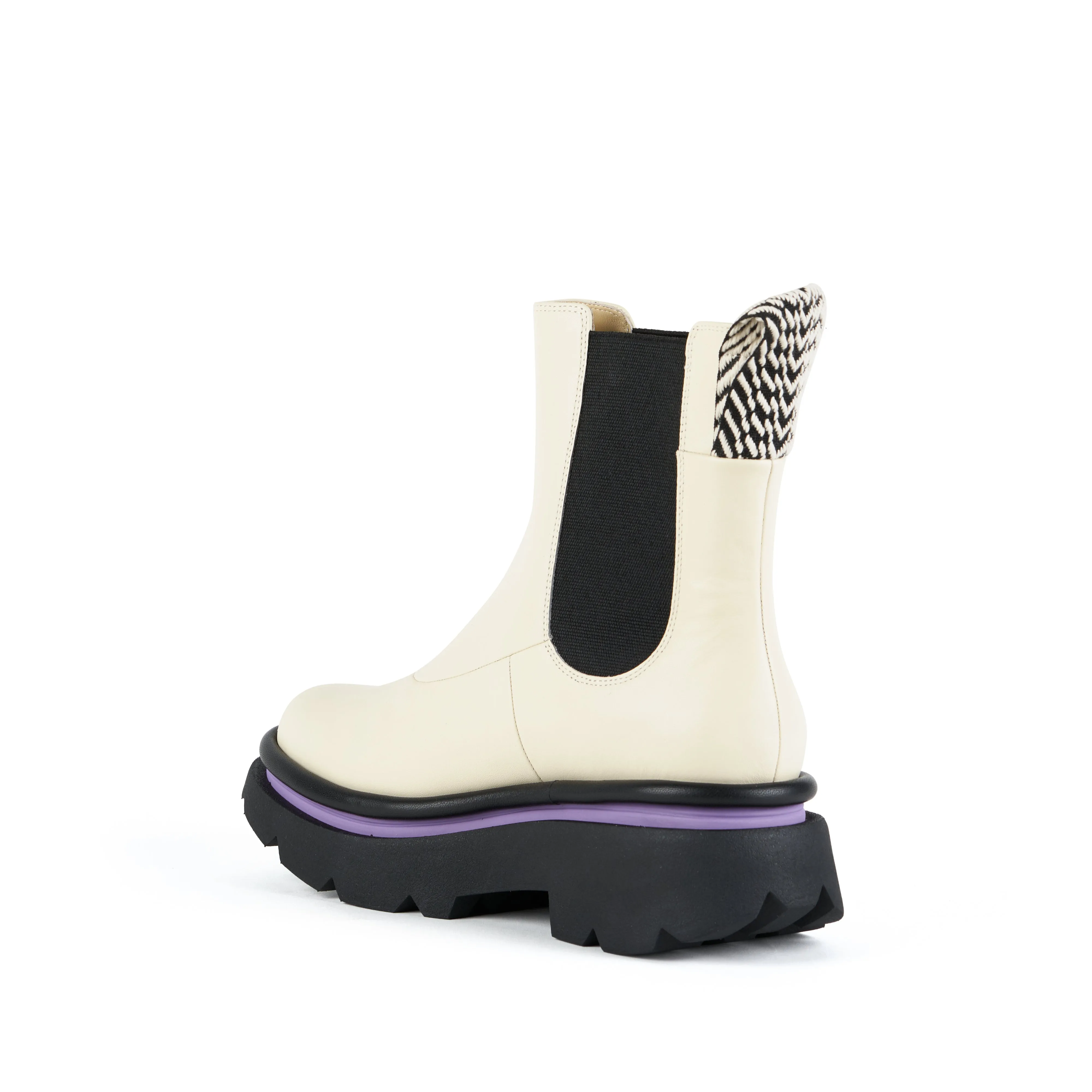 CRUNCH CHELSEA BOOT IVORY