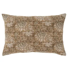 Duo Floret Kidney Reversible Toss Pillow