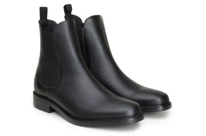 'Dylan' Unisex Chelsea vegan boots by Ahimsa - black