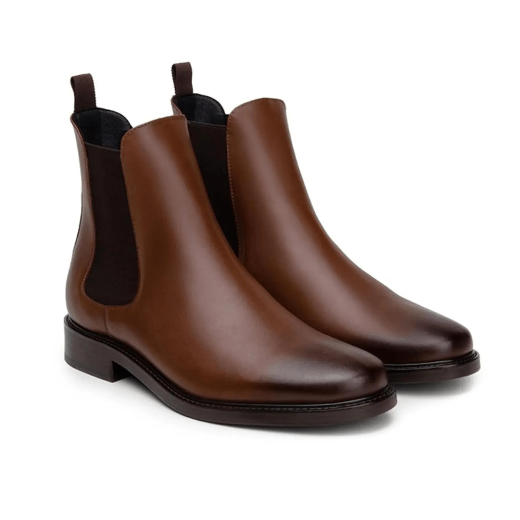 'Dylan' Unisex Chelsea vegan boots by Ahimsa - cognac