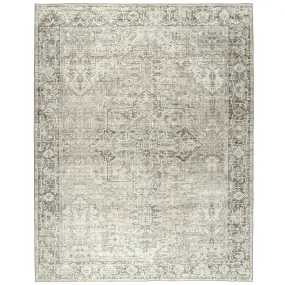 Ember Washable Beige/Ivory Indoor Rug