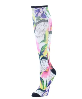 Floral Classics Cotton Blend Knee High Sock