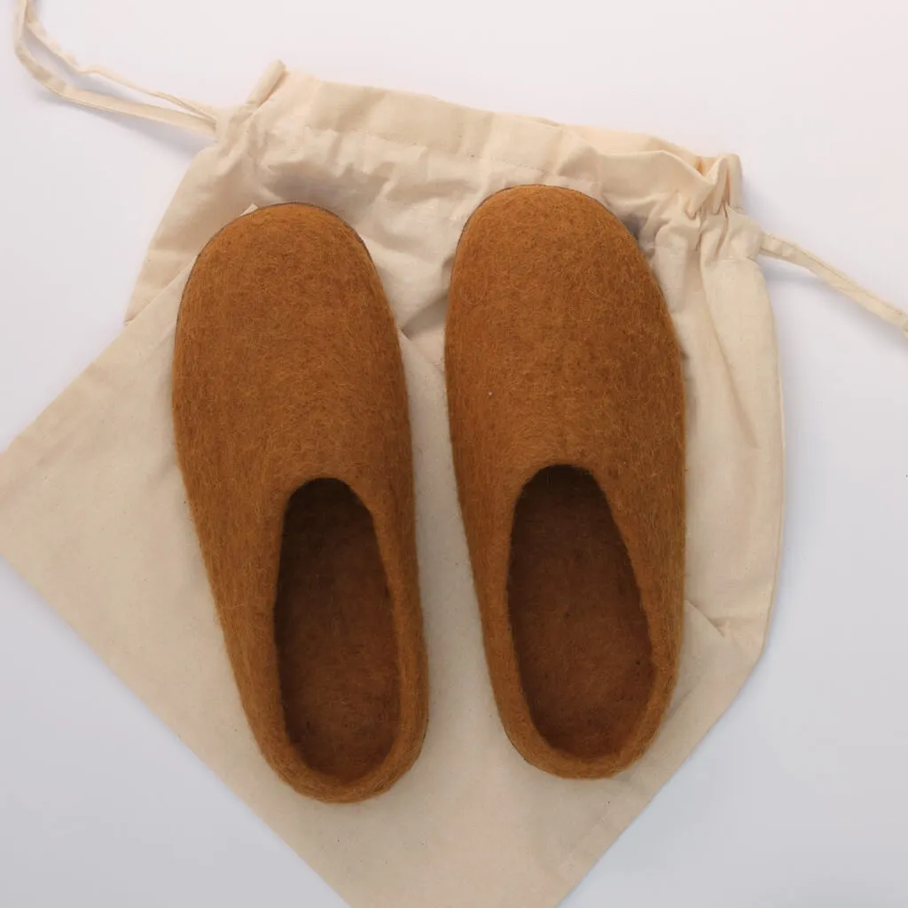 Greta Felted Wool Slippers