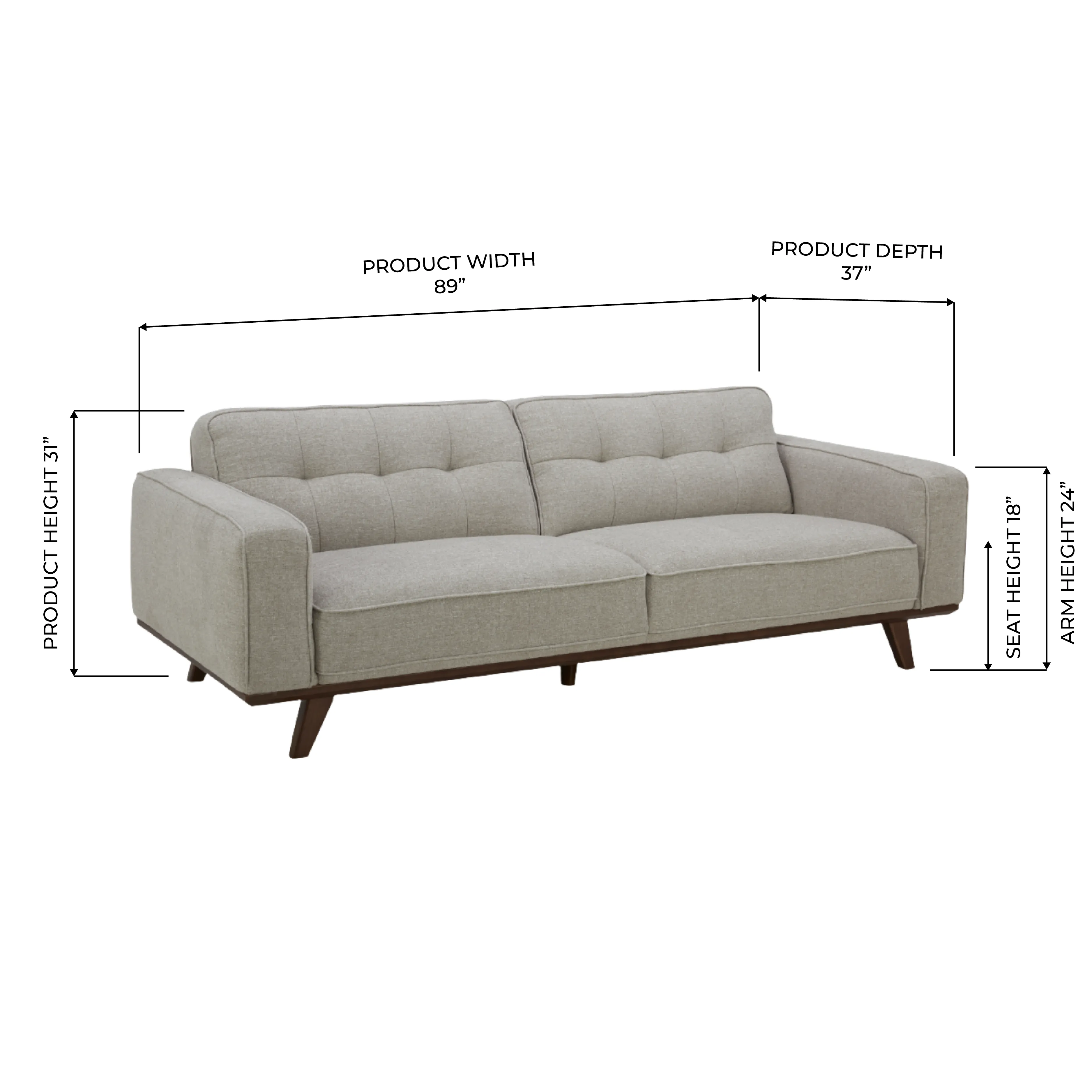 Harbord Pebble Sand Sofa