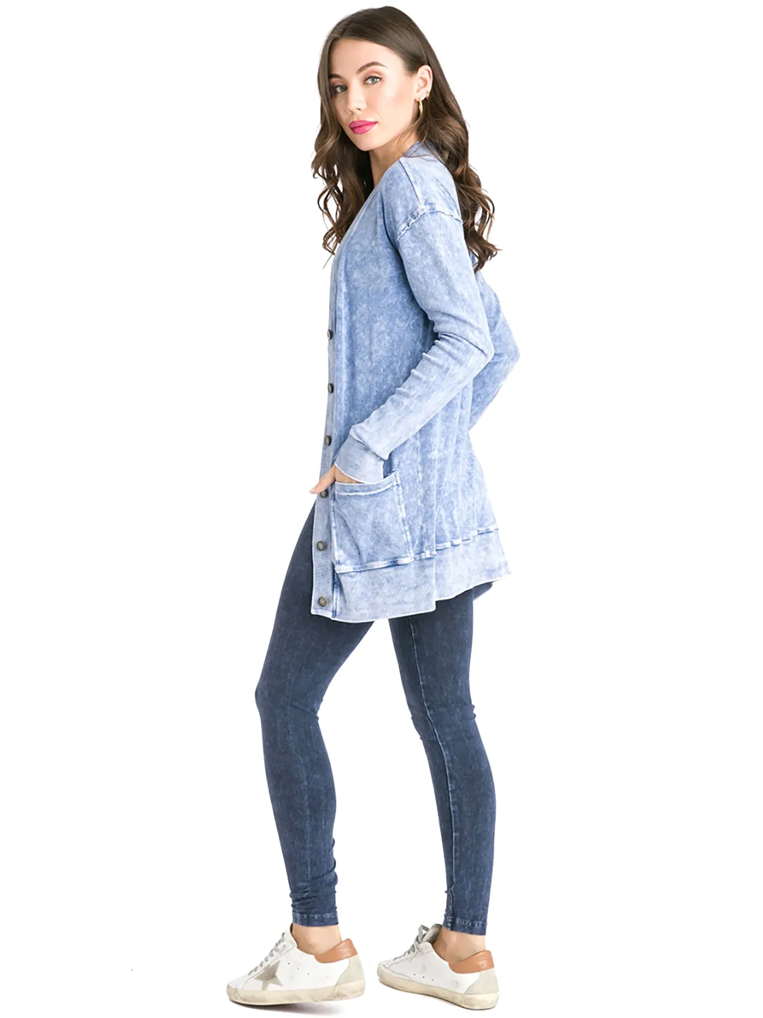 Hard Tail Oversized Cotton Cardigan (T-223)