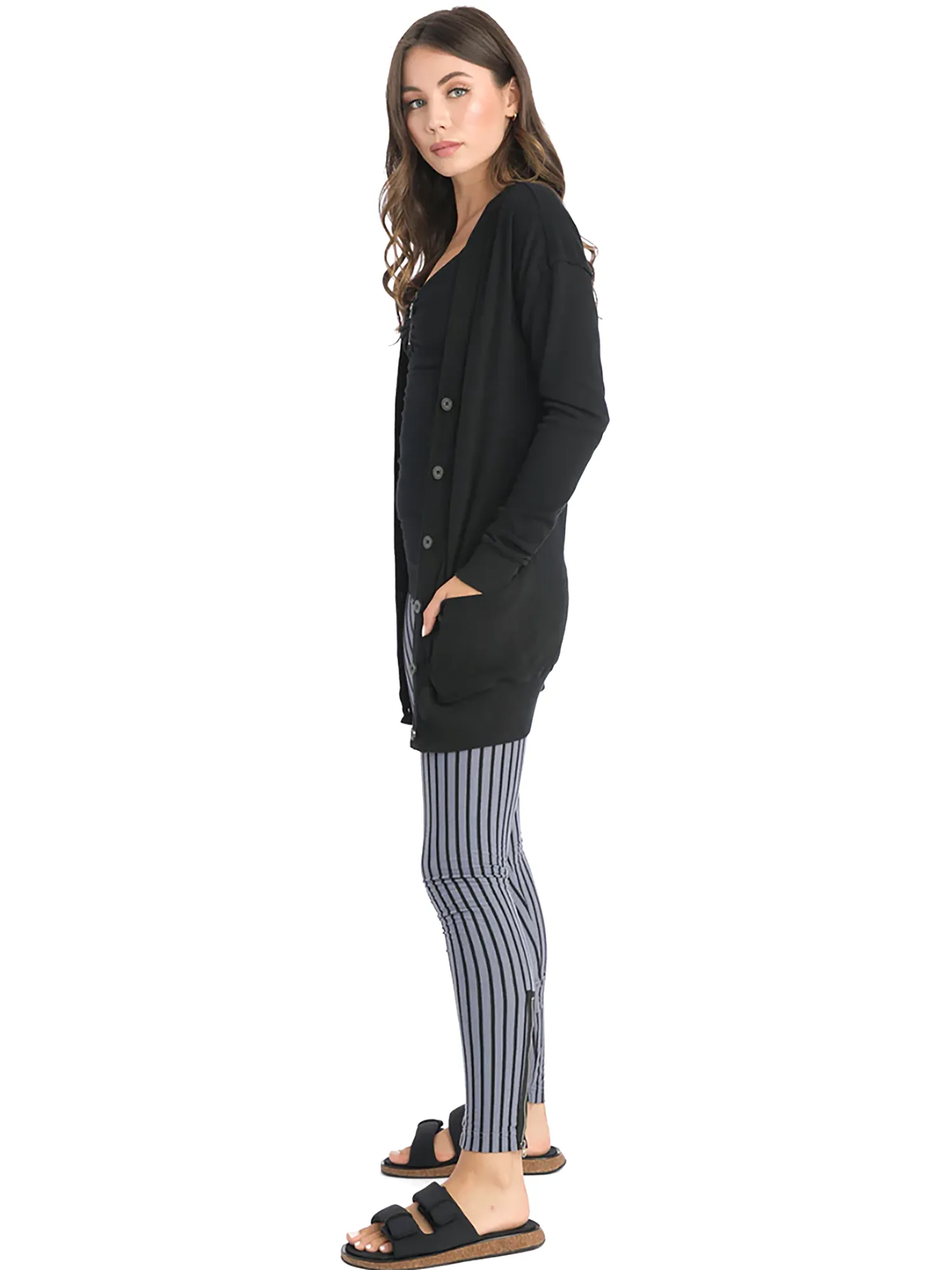 Hard Tail Oversized Cotton Cardigan (T-223)