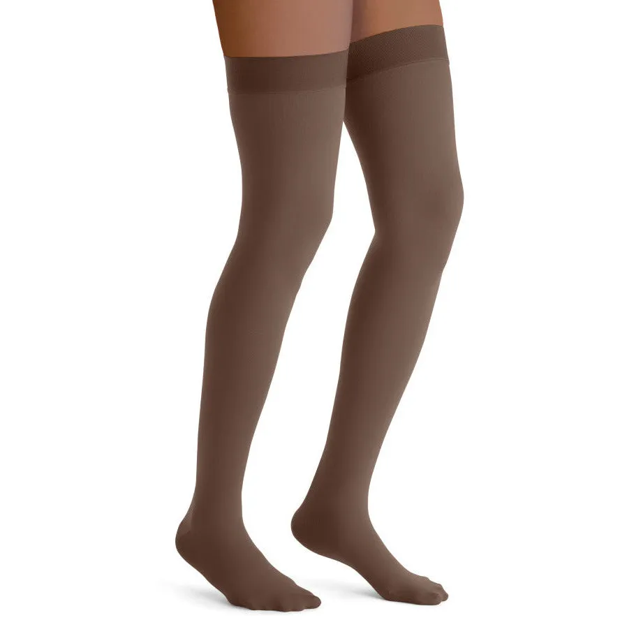 JOBST® Opaque Women's Thigh High 15-20 mmHg w/ Silicone Dotted Top Band