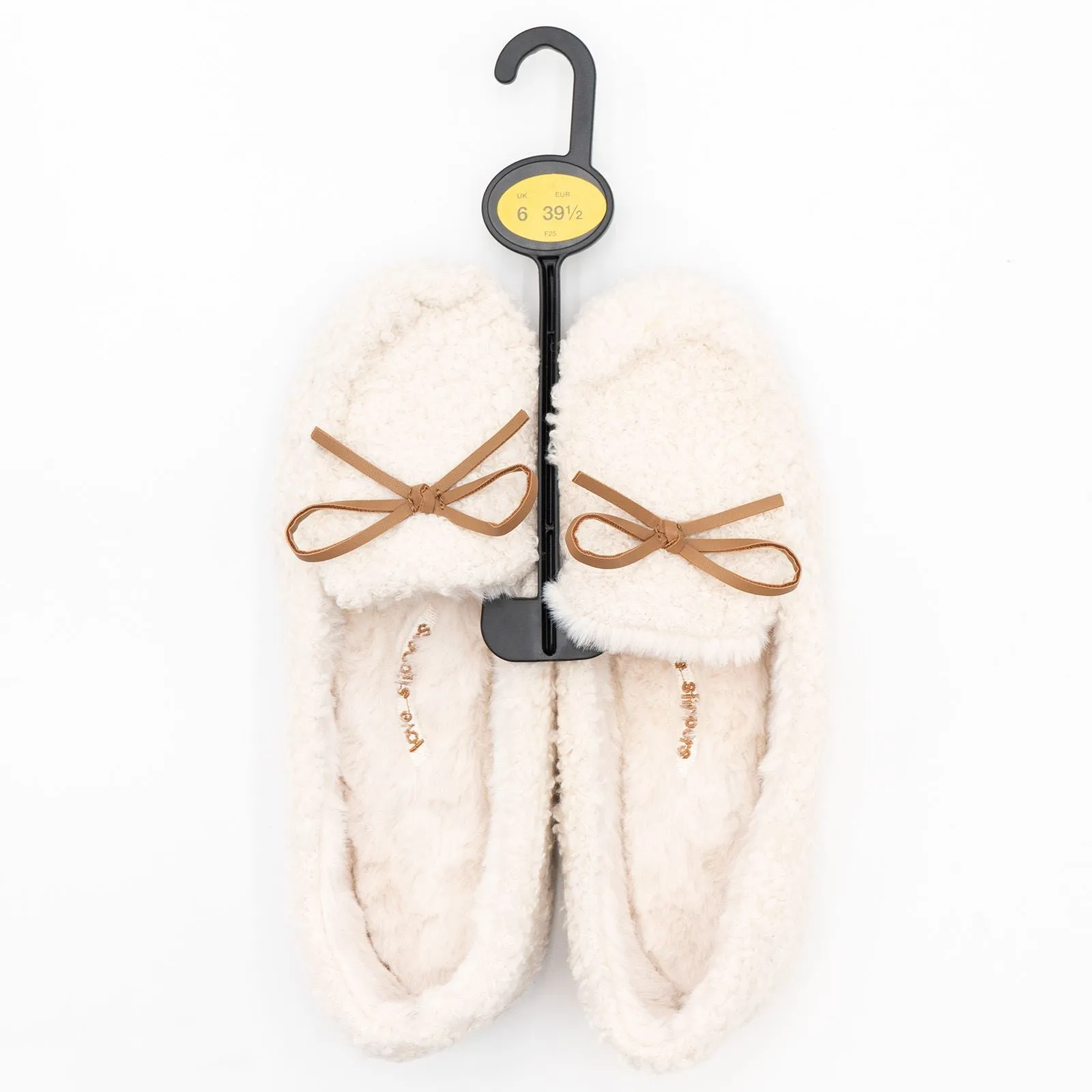 M&S Cream Moccasin Slippers