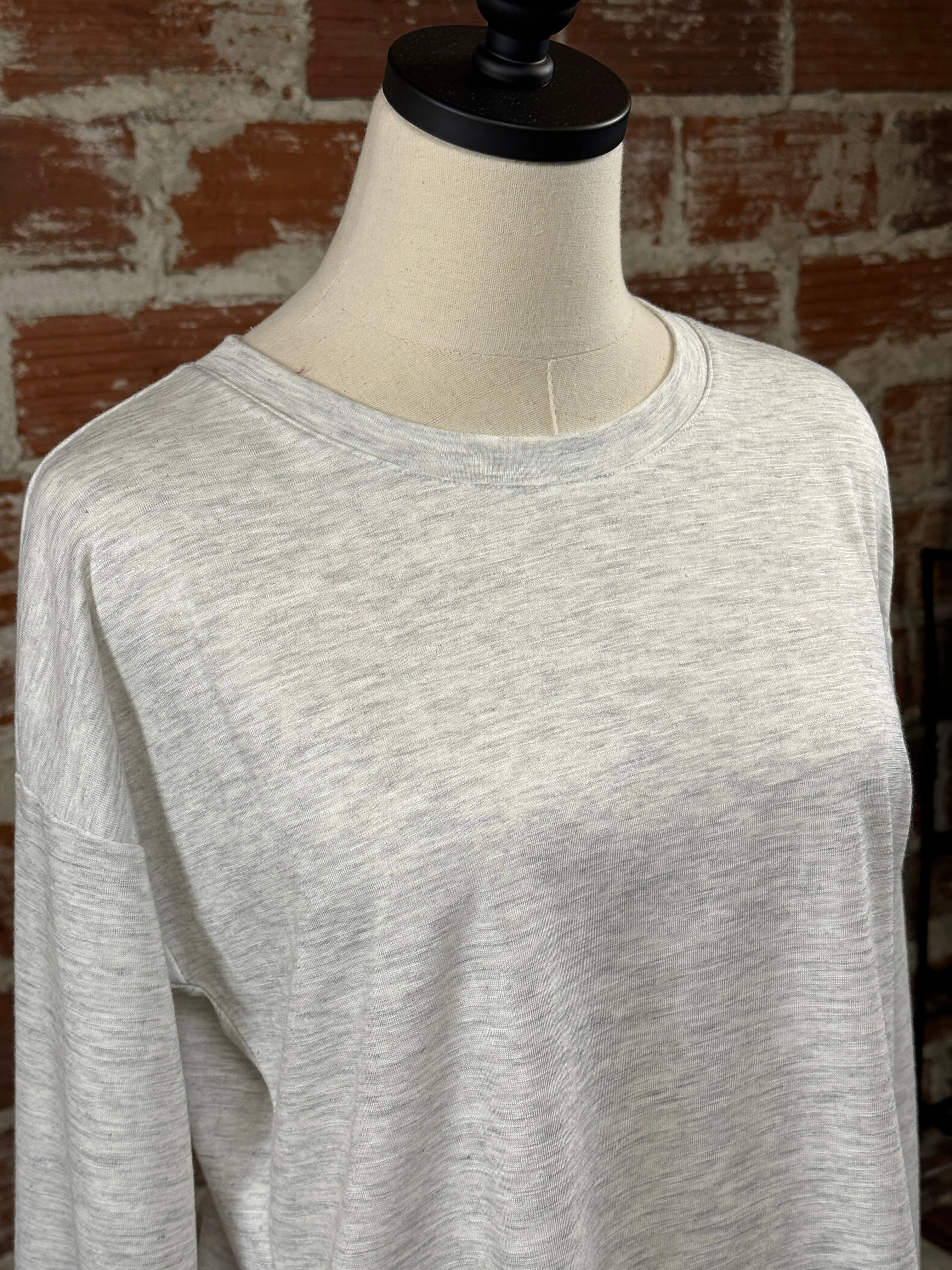 Matty M Parker Top in Heather Gray