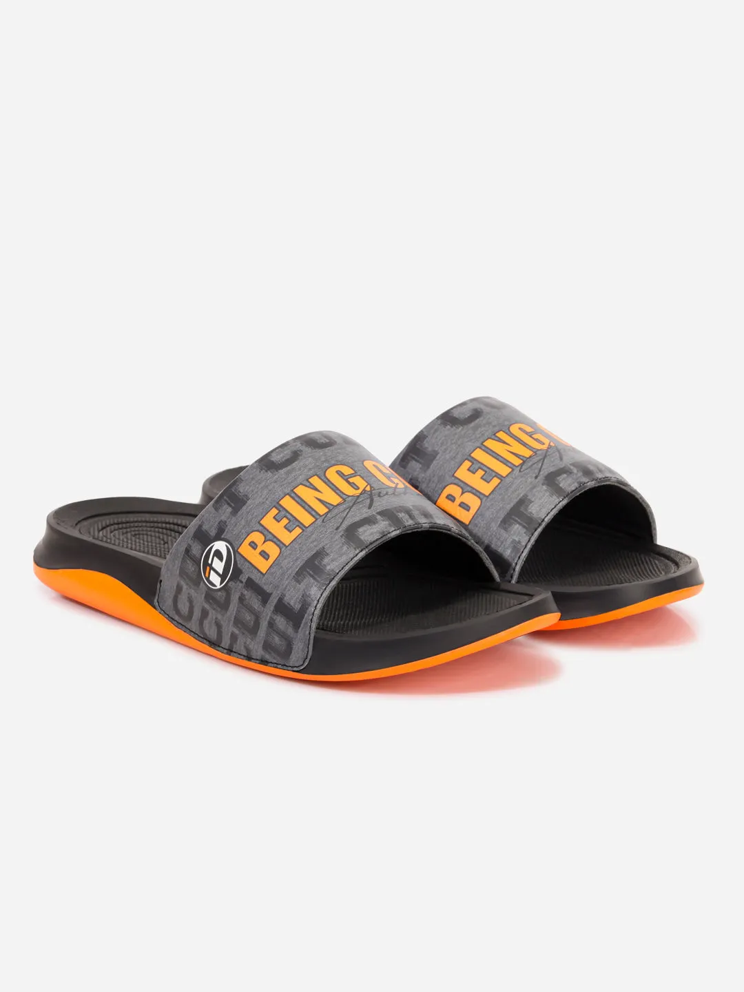 Men's Active Graphic Grey Slider (ID5205)