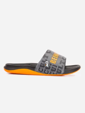 Men's Active Graphic Grey Slider (ID5205)