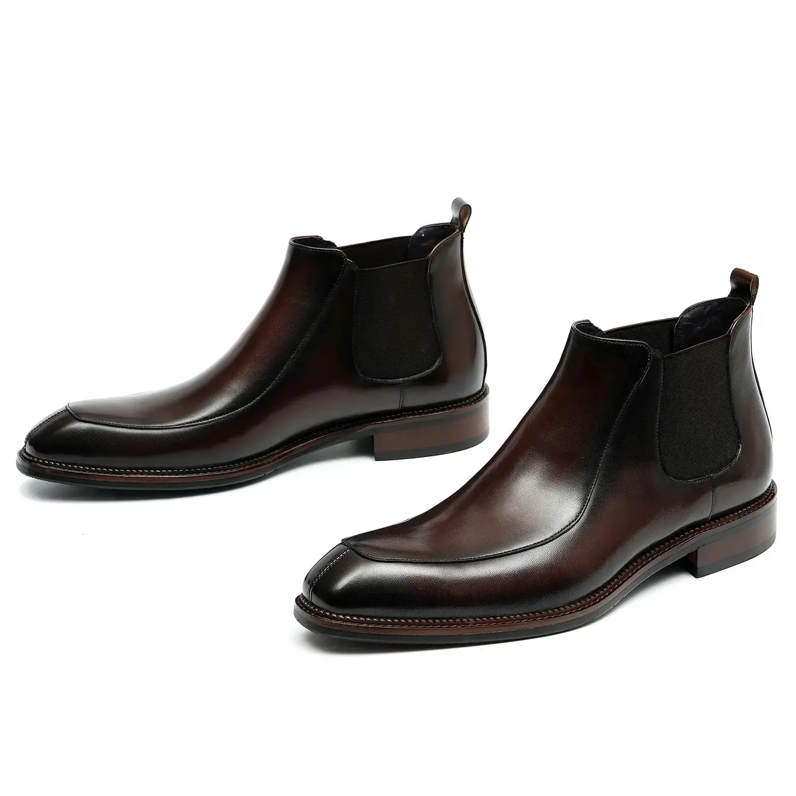 Men's Chelsea boots brown leather