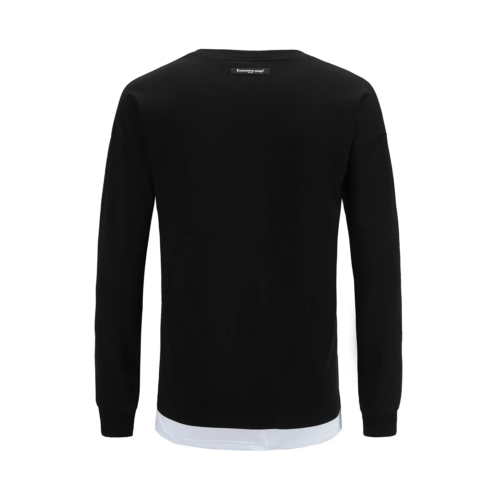 Mens Long Sleeve Double Bottom T-shirt