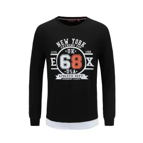 Mens Long Sleeve Double Bottom T-shirt