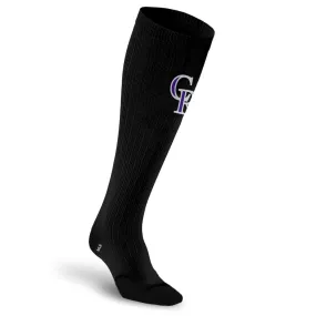 MLB Black Compression Socks, Colorado Rockies